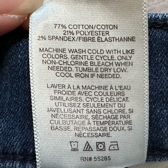 Express High Waisted Denim Perfect Stretch Ripped Ankle Skinny Jeans 4 Regular - Picture 16 of 16